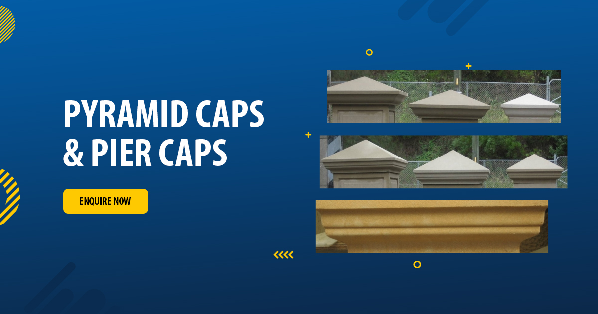 Pier Caps & Pyramid Caps Precast Concrete Caps Manufacturer in Sydney